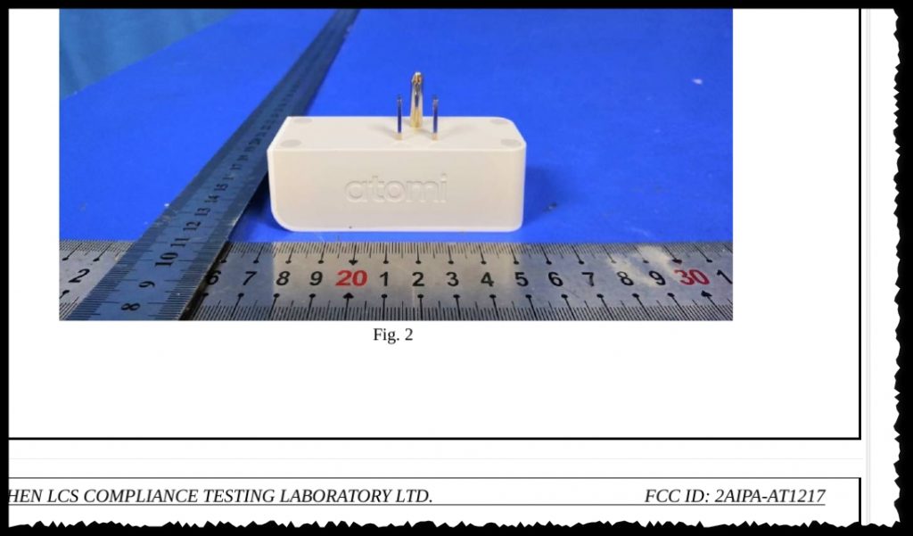 FCC Photo of Atomi Plug